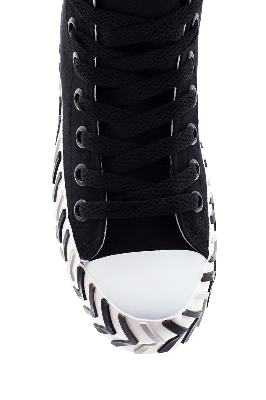 Women's Black High Top Sneaker