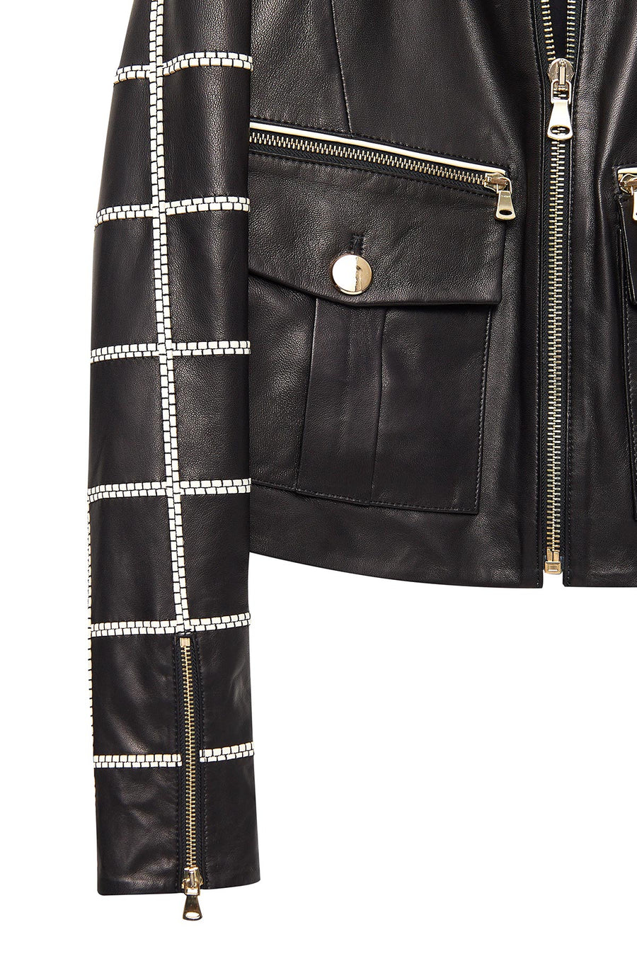 Capri Women's Black Short Leather Jacket