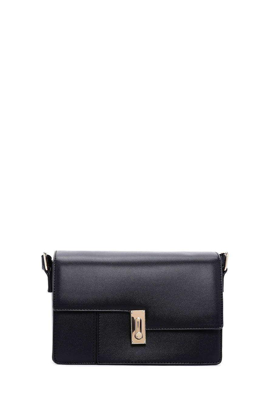 Women's Black Long Strap Crossbody Bag