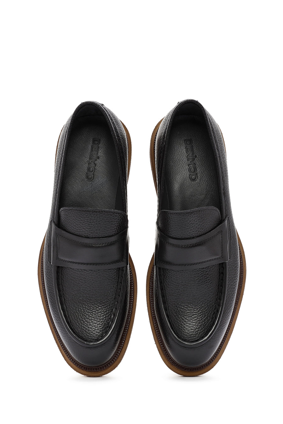 Erkek Siyah Deri Klasik Loafer