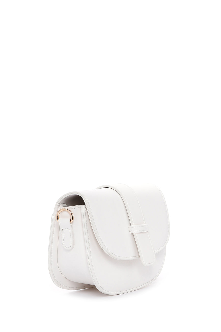 Women's White Long Strap Shoulder Bag