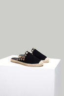Black Women's Espadrille Slippers | Derimod