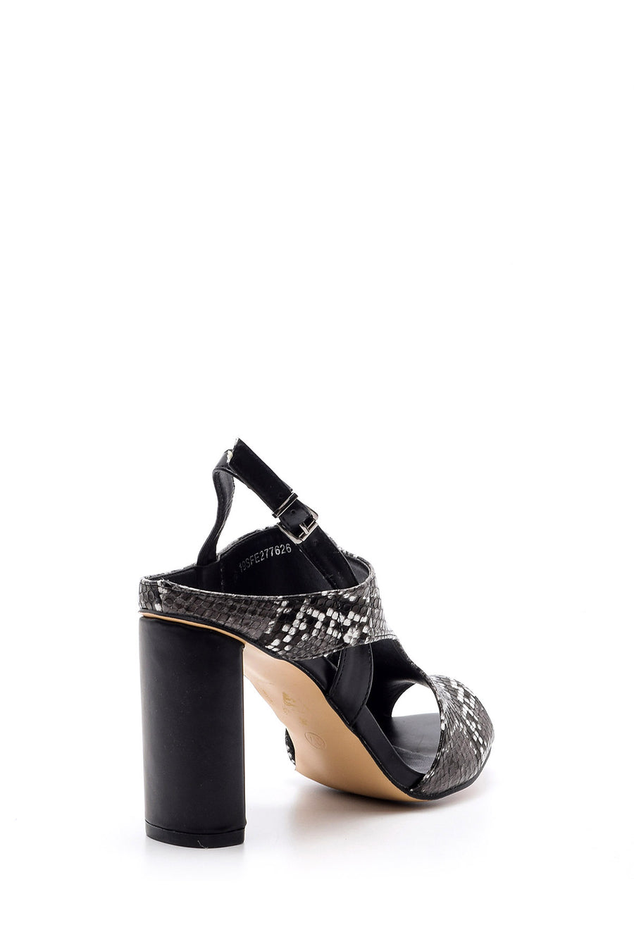 Women's Snakeskin Patterned Heeled Shoes