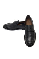 Derimod Black Male Black Leather Classic Loafer | Derimod