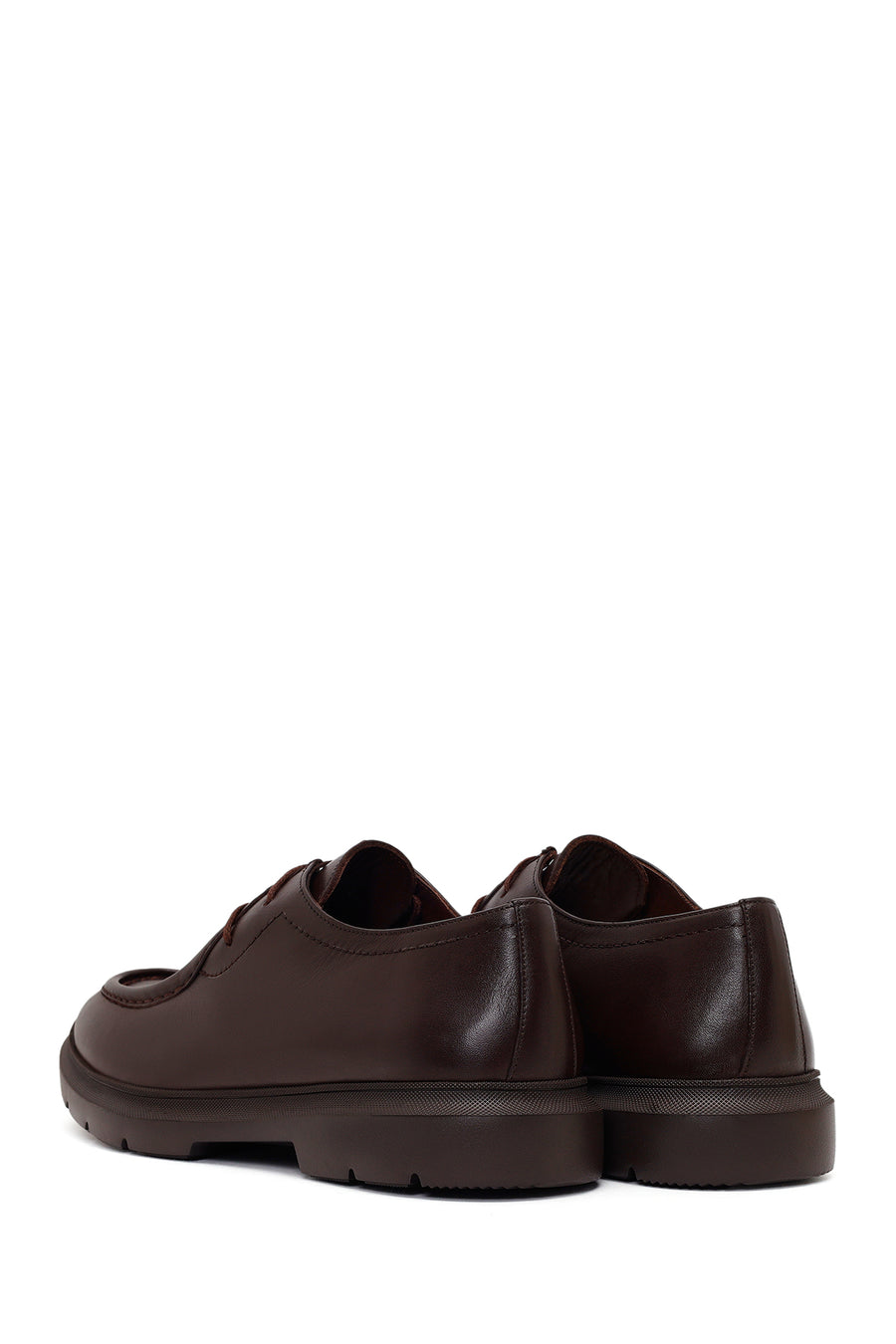 Male Brown Lace-up Leather Casual Shoes