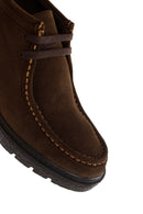 Men's Brown Suede Leather Casual Boots | Derimod