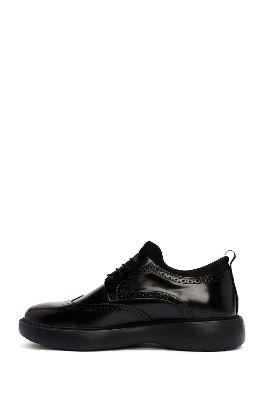 Men's Black Lace Up Leather Casual Shoes