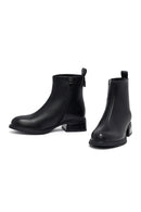 Woman Black Zip Closure Boots | Derimod