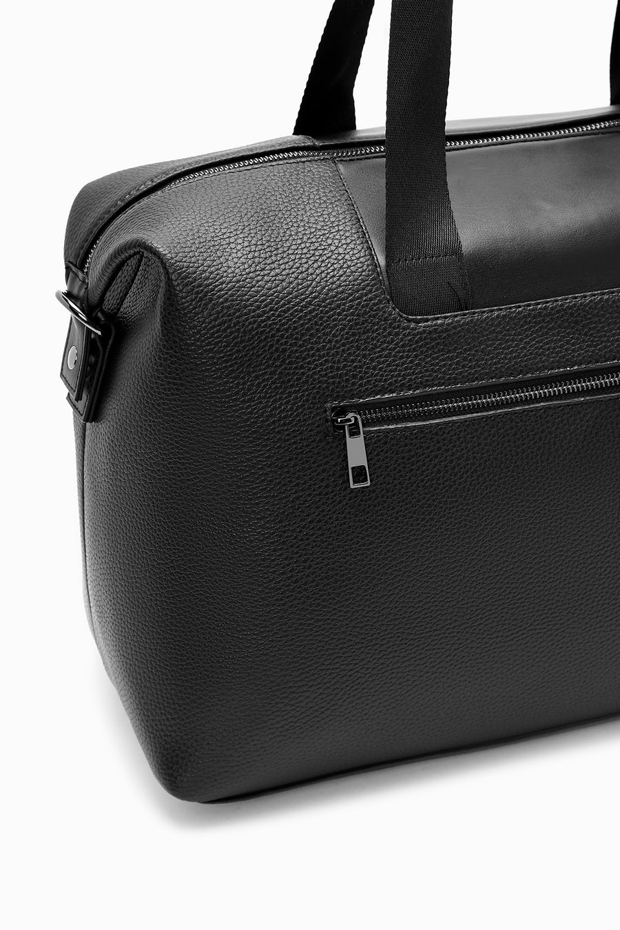 Unisex Black Long-Strap Trip Bag