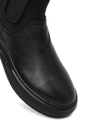 Men's Black Leather Sports Boots | Derimod