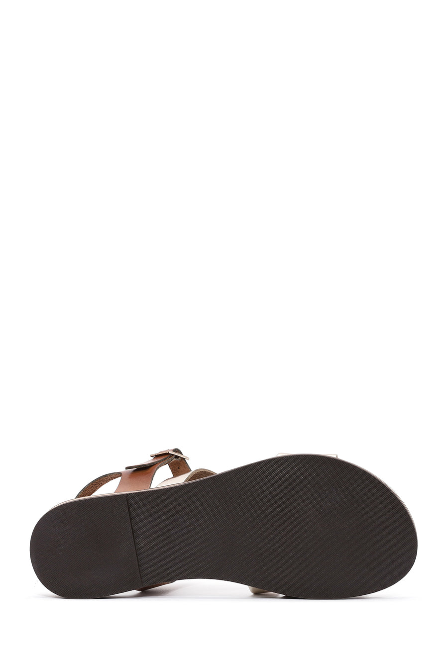 Women's Gold Buckle Metallic Leather Bodrum Sandals