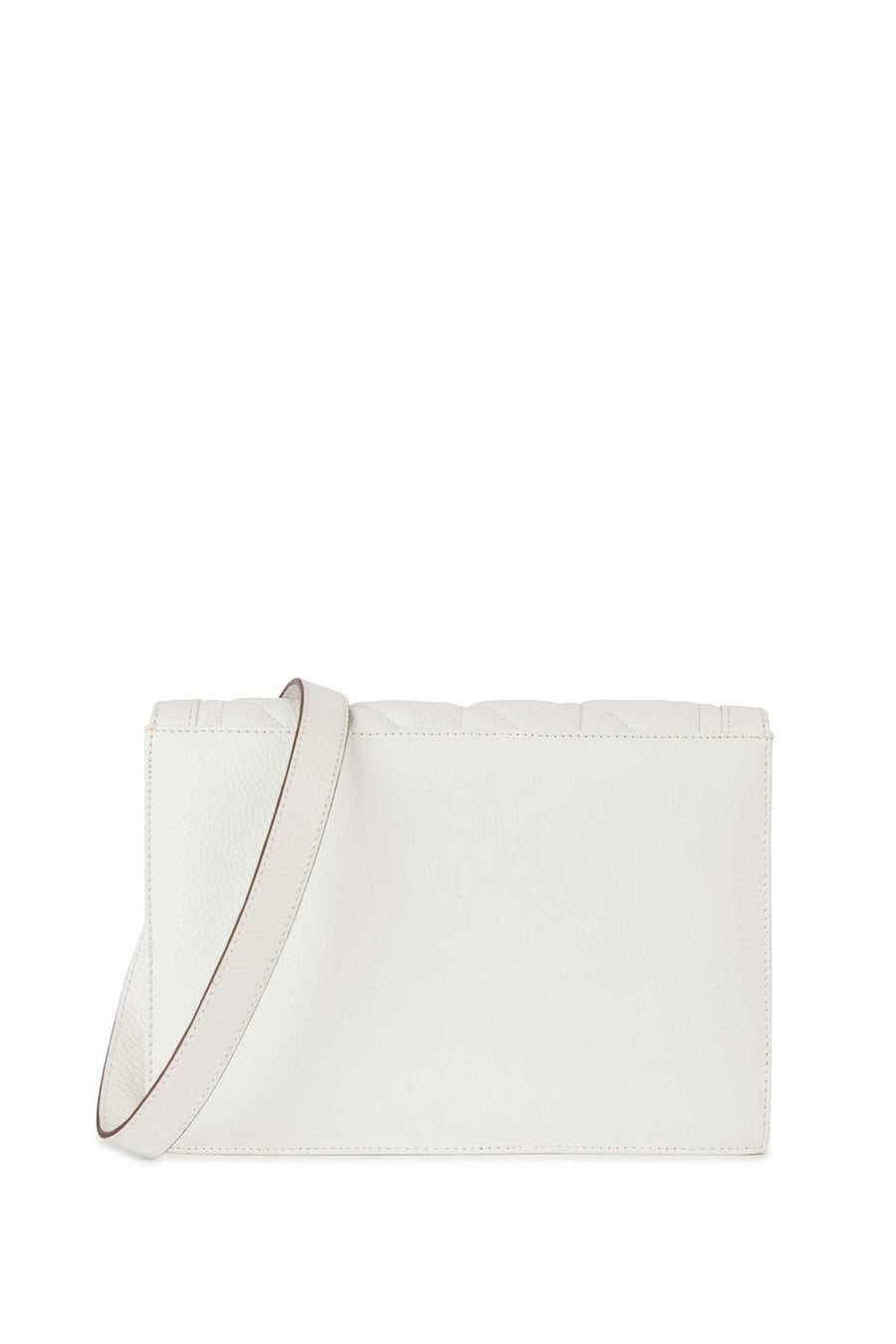Geox Women's White Veriana Leather Shoulder Bag