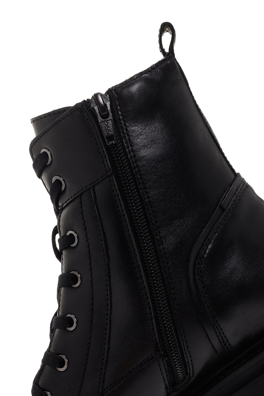 Geox Women's Black Zippered Leather Boots