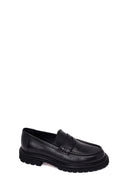 Erkek Siyah Deri Casual Loafer | Derimod