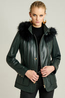 Diva Women's Leather Jacket | Derimod