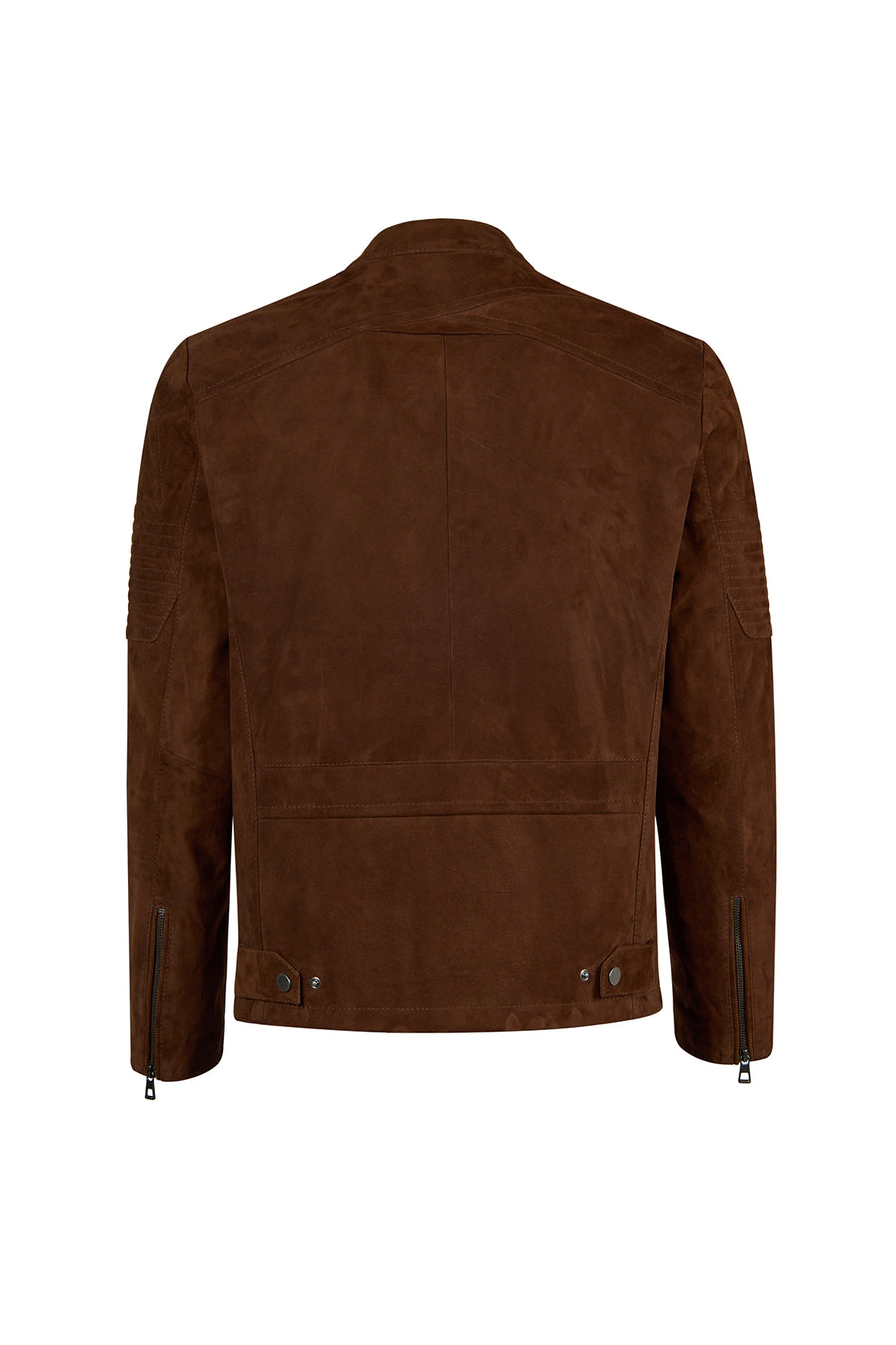 Howard Erkek Kahverengi Slim-Fit Süet Deri Ceket