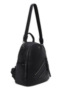 Woman Black Long-Strap Backpack | Derimod