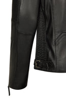 Lavine Erkek Siyah Slim-Fit Deri Ceket | Derimod
