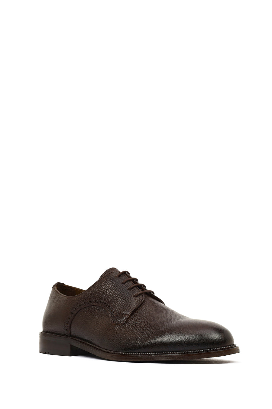 Derimod Black Male Brown Lace-Up Leather Classic Shoes