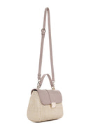 Woman Cream Long Strap Straw Underarm Bag | Derimod