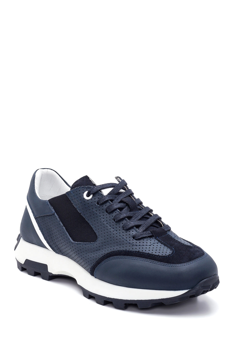 Erkek Deri Desenli Sneaker