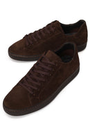 Male Brown Lace-Up Suede Leather Sneaker | Derimod