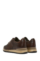 Men's Brown Lace-Up Leather Casual Sneaker | Derimod