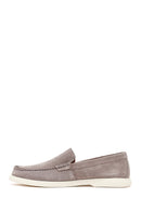 Male Grey Suede Loafer | Derimod