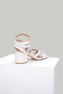 Women's Beige Leather Sandals | Derimod