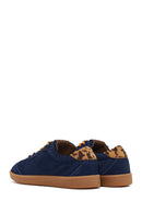 Derimod Studio Women's Navy Blue Lace-up Suede Sneaker | Derimod