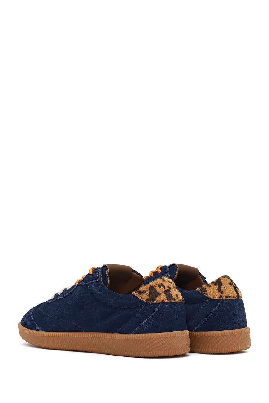 Derimod Studio Women's Navy Blue Lace-up Suede Sneaker