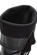 Women's Black Buckle Detailed Leather Cowboy Boots | Derimod