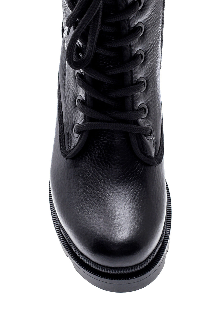 Women's Mid-Heel Leather Boots