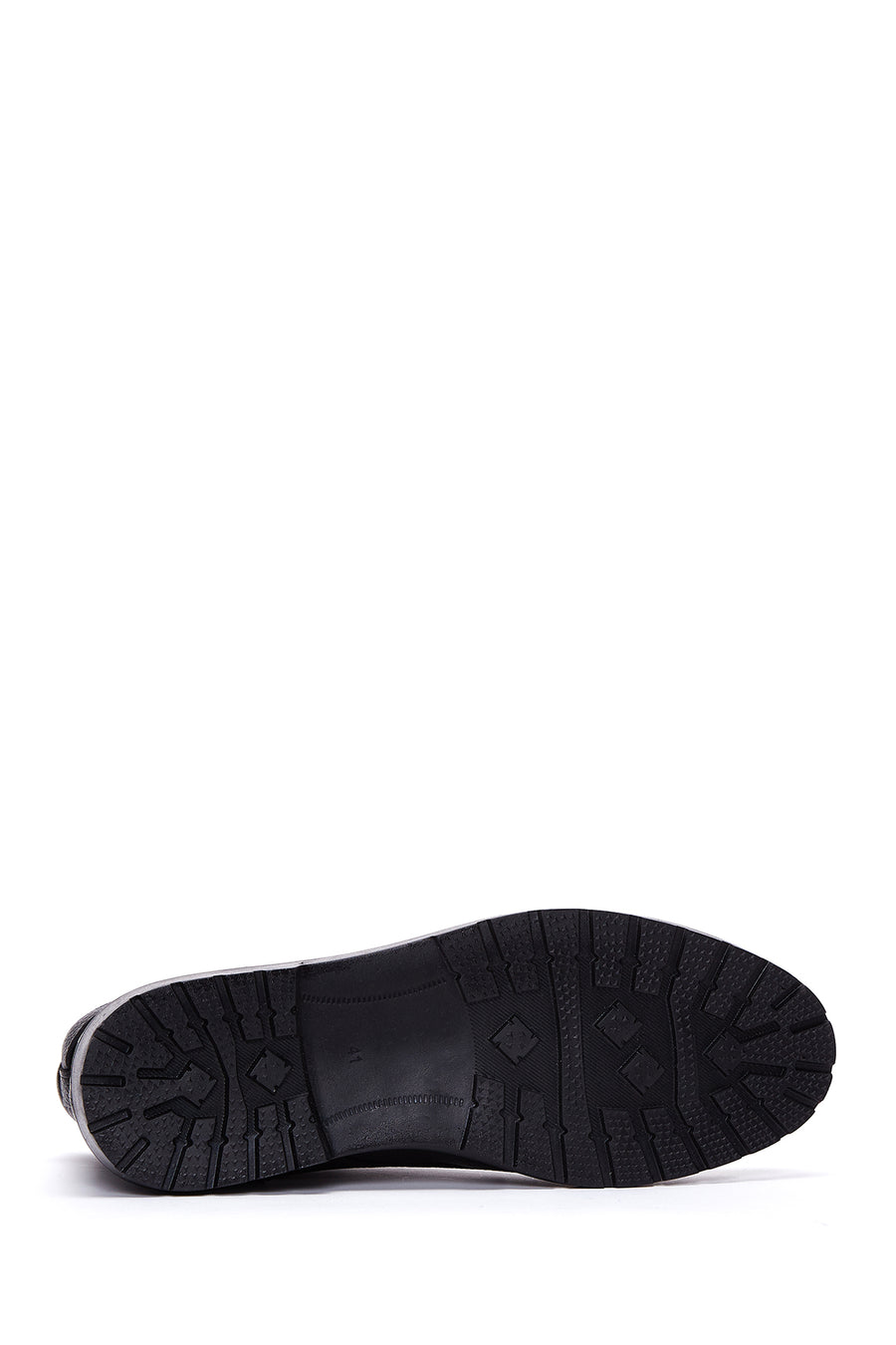 Men's Black Leather Zippered Boots