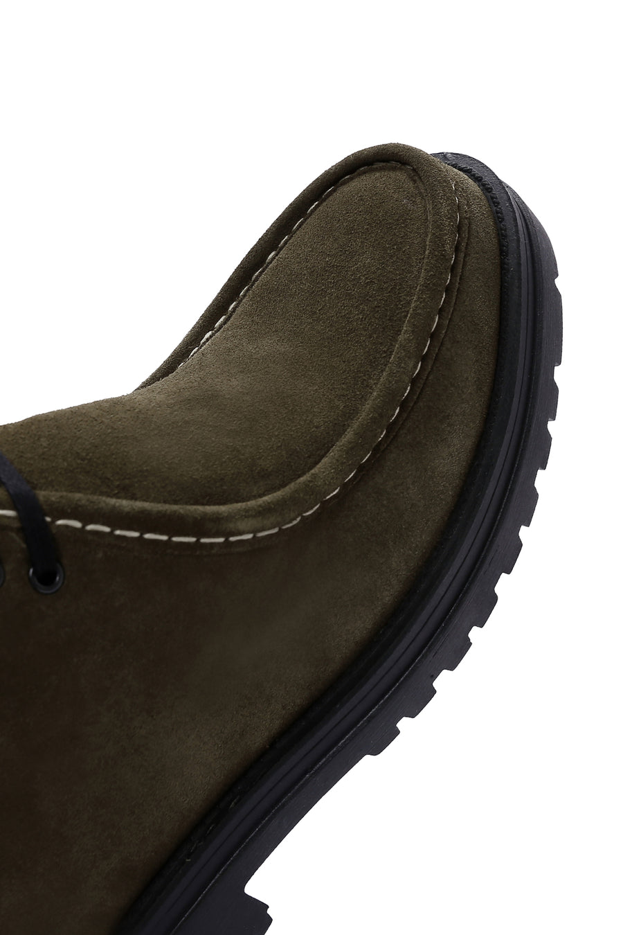 Men's Khaki Zippered Suede Leather Boots