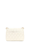 Woman Cream Chain Strap Quilted Crossbody Bag | Derimod