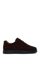 Erkek Kahverengi Bağcıklı Süet Deri Sneaker | Derimod