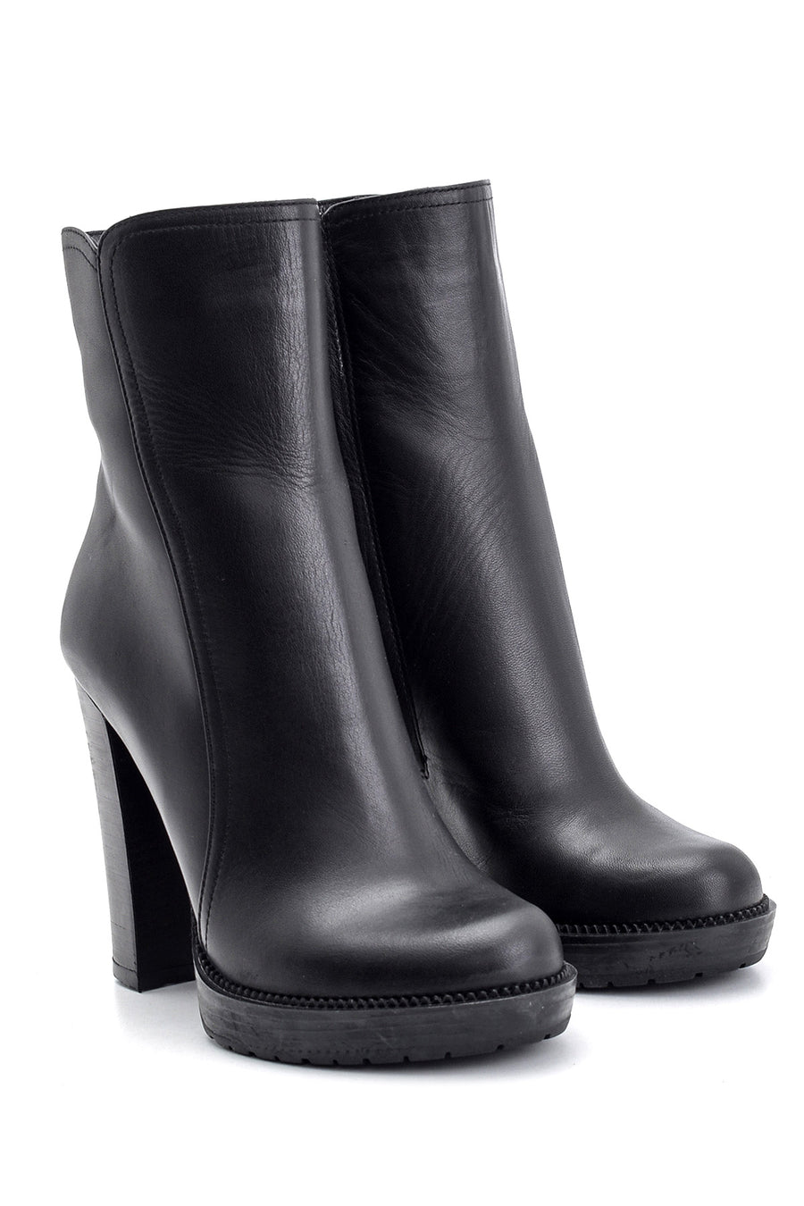 Women's Heeled Leather Boots