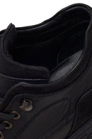 Male Black Lace-Up Chunky-Soled Nubuck Leather Casual Boots | Derimod