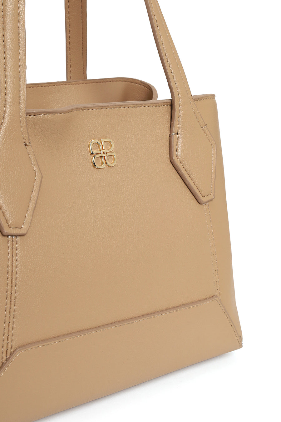 Women's Beige Long Strap Classic Shoulder Bag