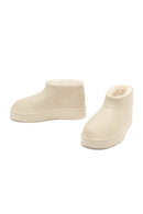Women's Cream Furry Teddy Boots | Derimod