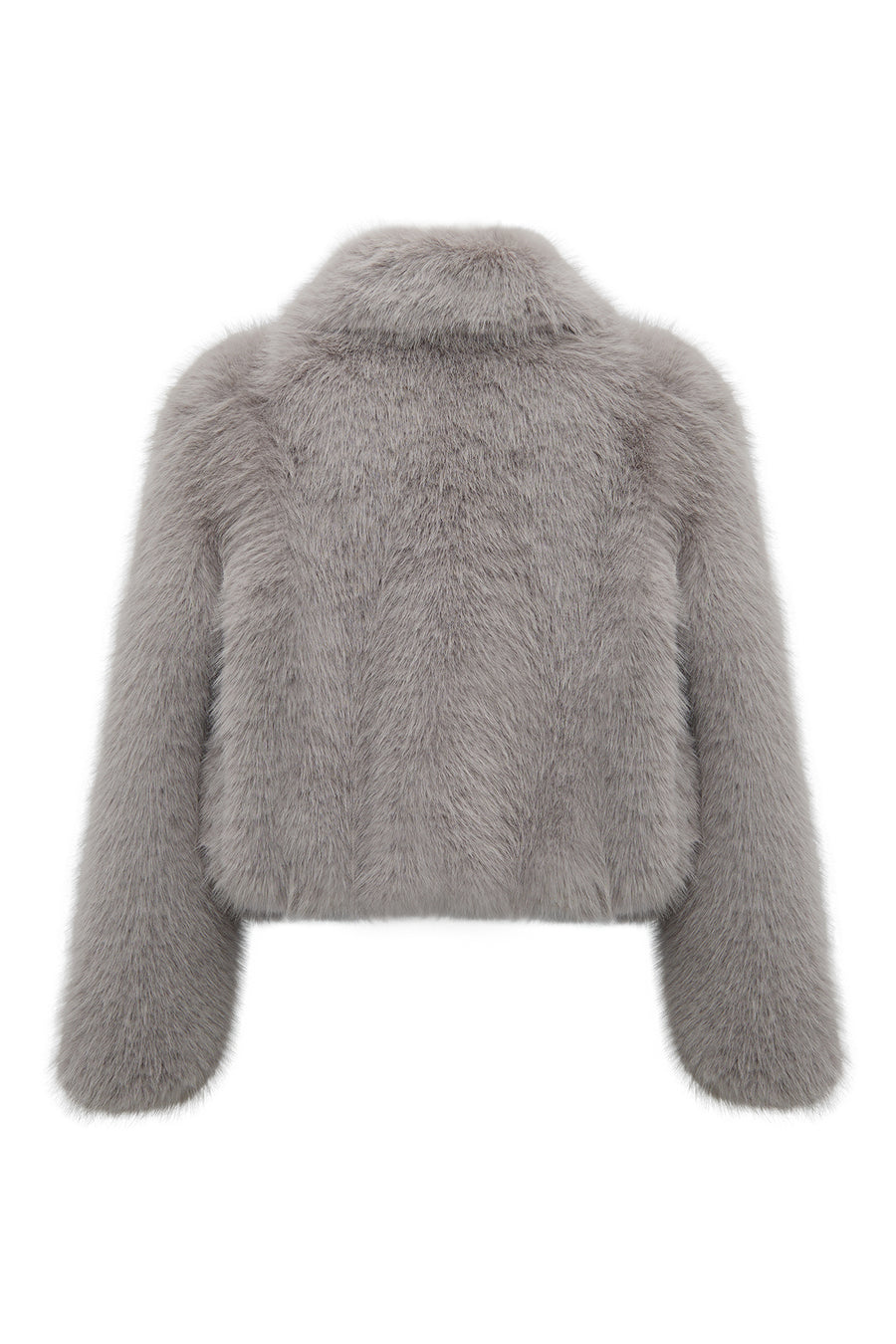 Dallas Women's Gray Shirt Collar Teddy Coat