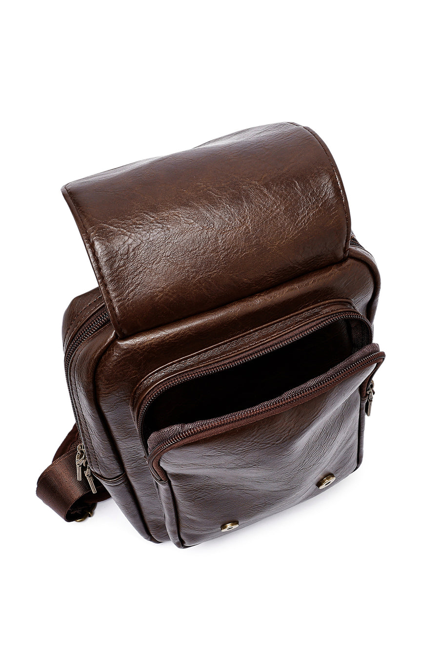 Men's Brown Crossbody Bag