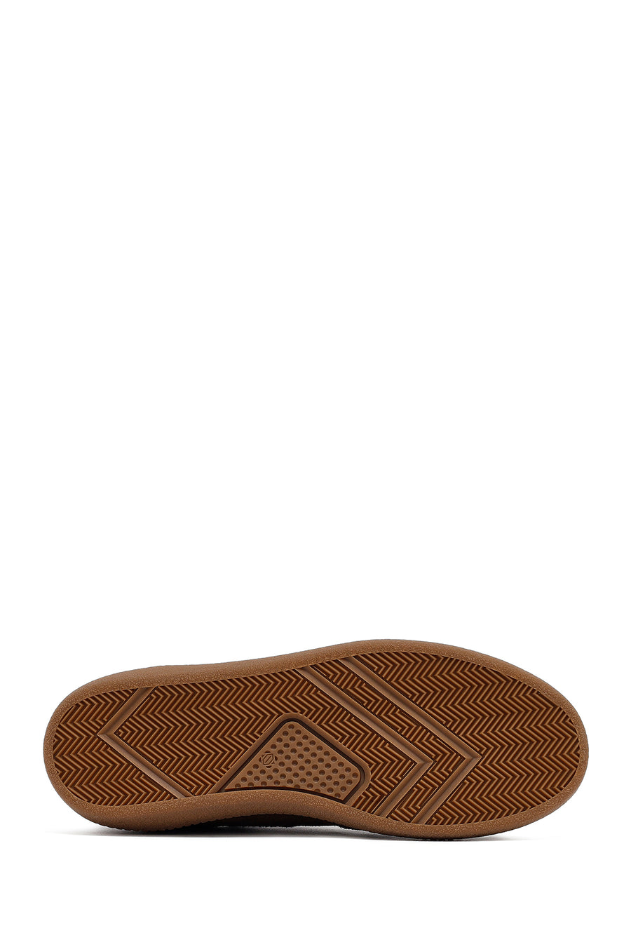 Woman Brown Lace-Up Suede Leather Sneaker