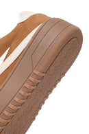 Women's Camel Lace-Up Thick-Soled Sneaker | Derimod