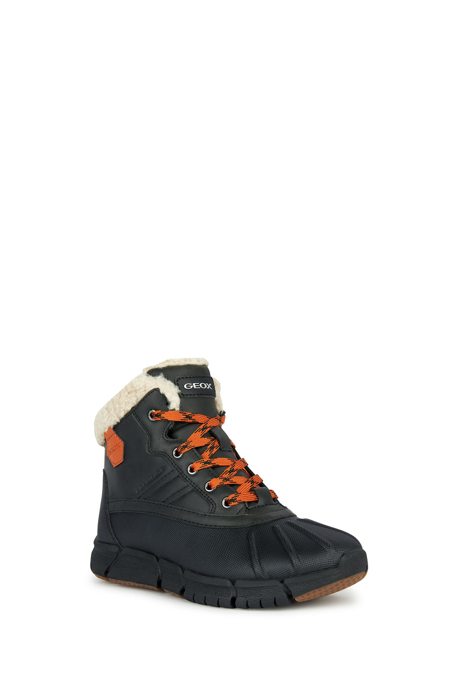 Geox Erkek Çocuk Siyah Flexyper Abx Bağcıklı Waterproof Bot