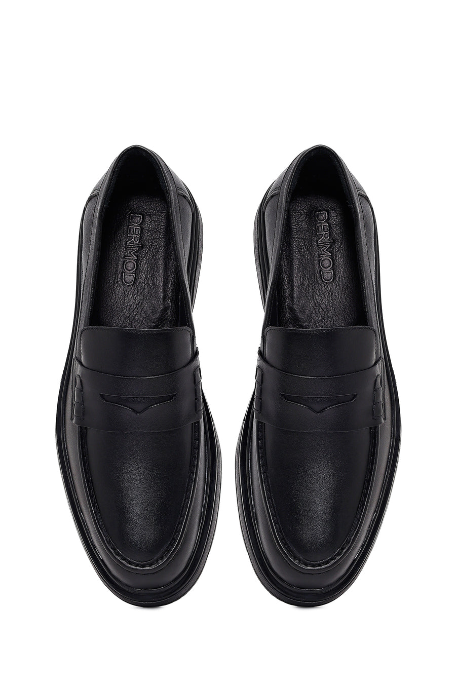 Men's Black Leather Loafer