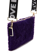 Women's Purple Plush Portfolio Bag | Derimod