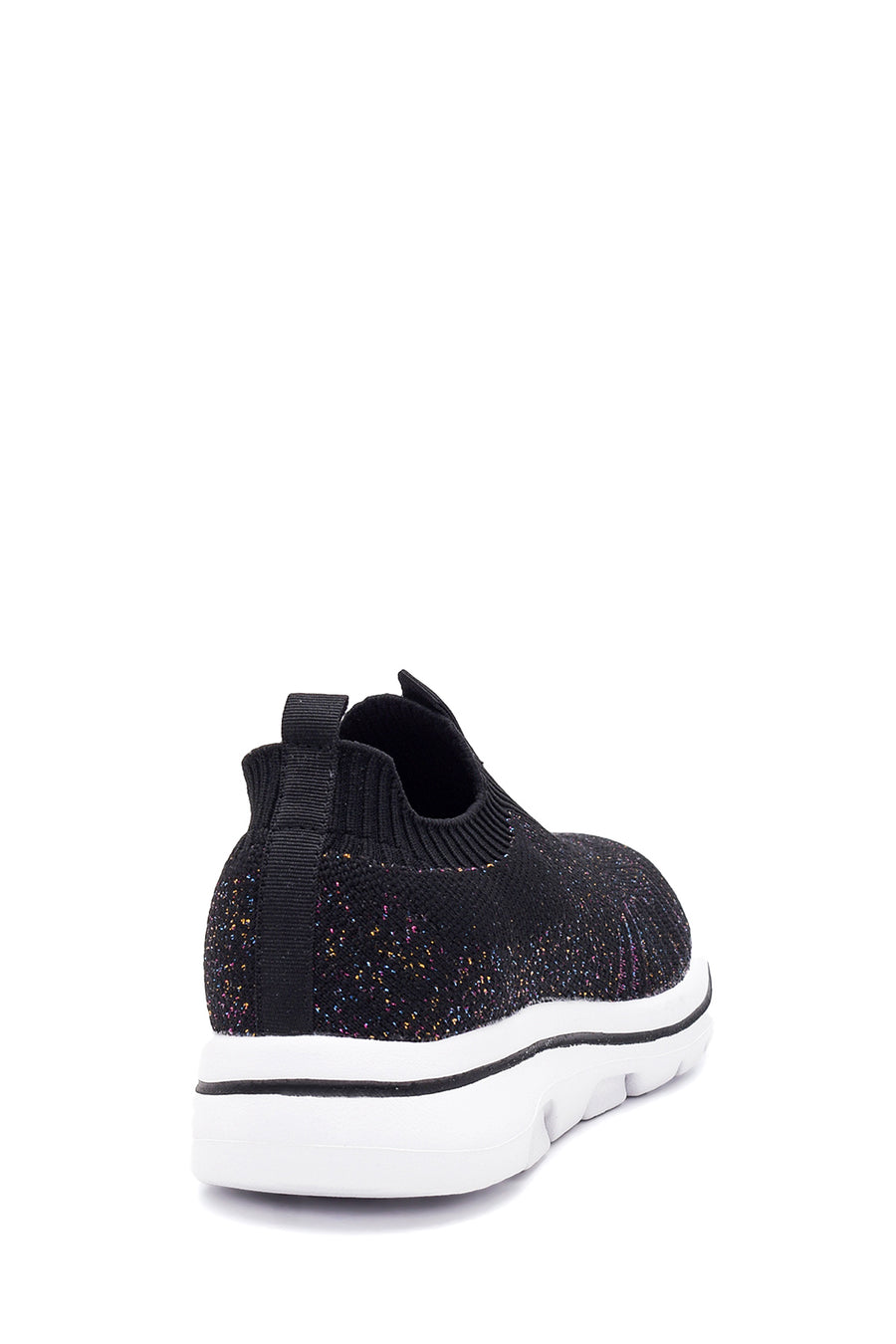 Kadın Siyah Desenli Kumaş Sneaker