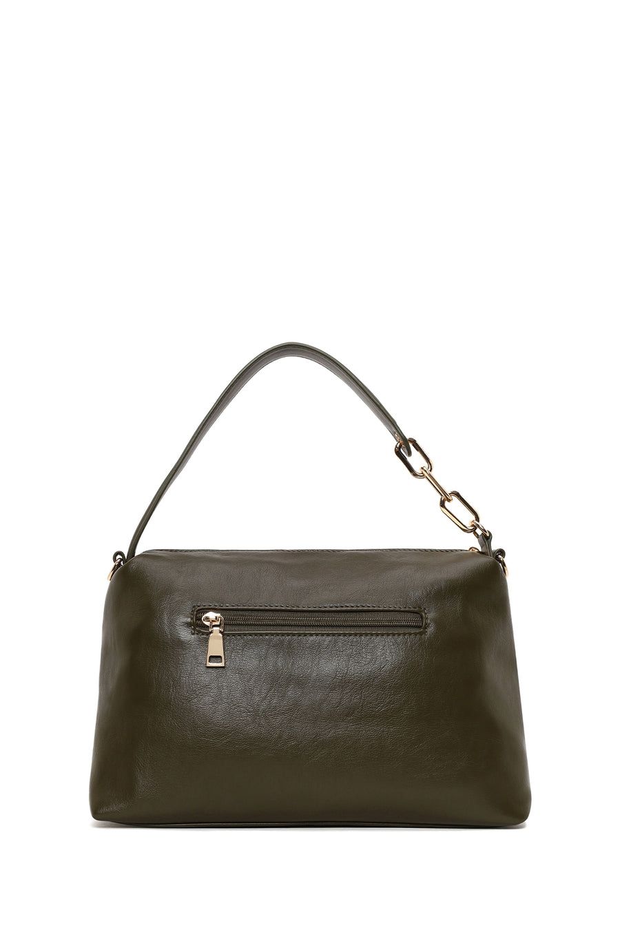 Woman Green Long-Strap Shoulder Bag